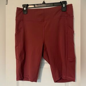 Lululemon Red Bike Shorts